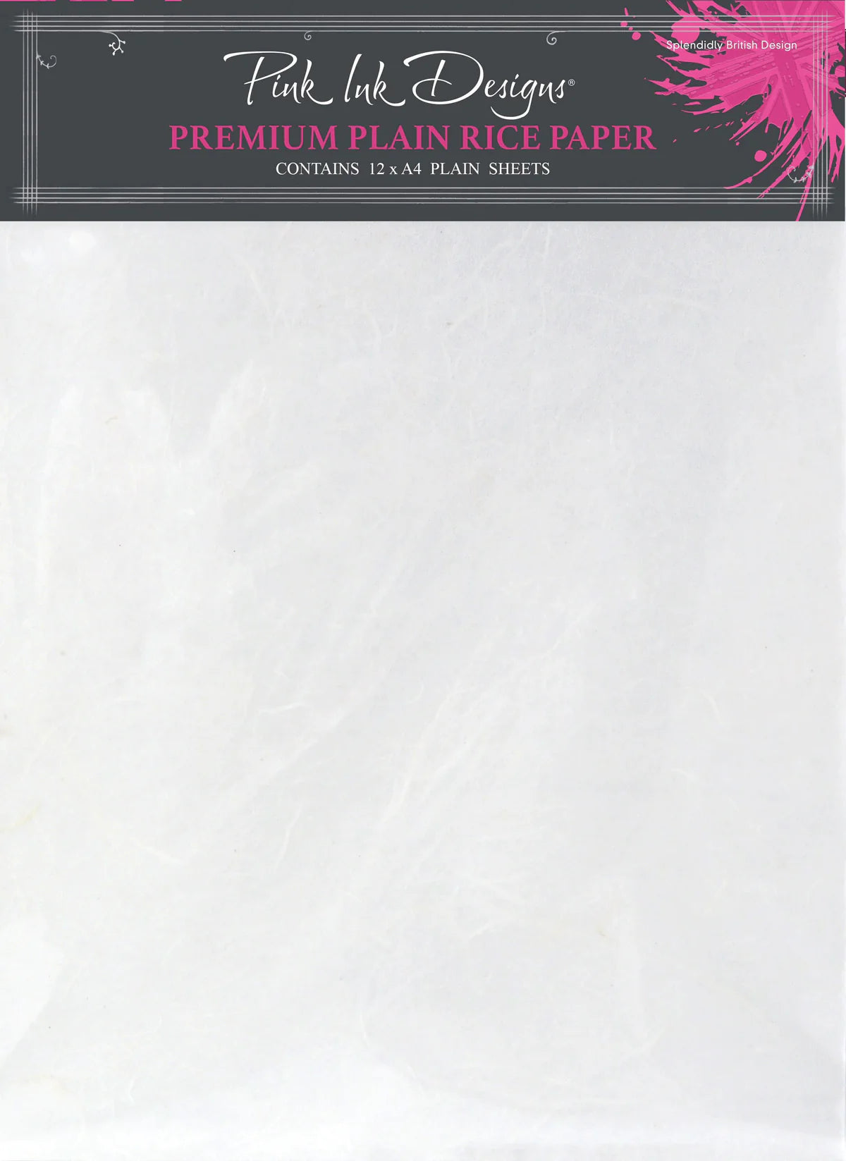 Pink Ink Designs Premium Plain White Rice Paper
