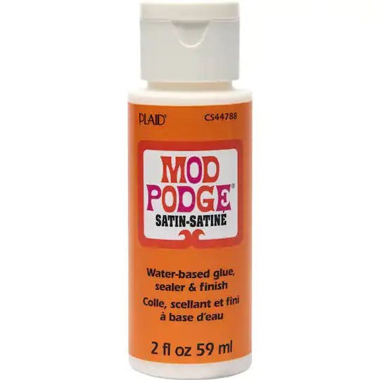 Mod Podge Satin - Water base Sealer/Glue/Finish 2 oz