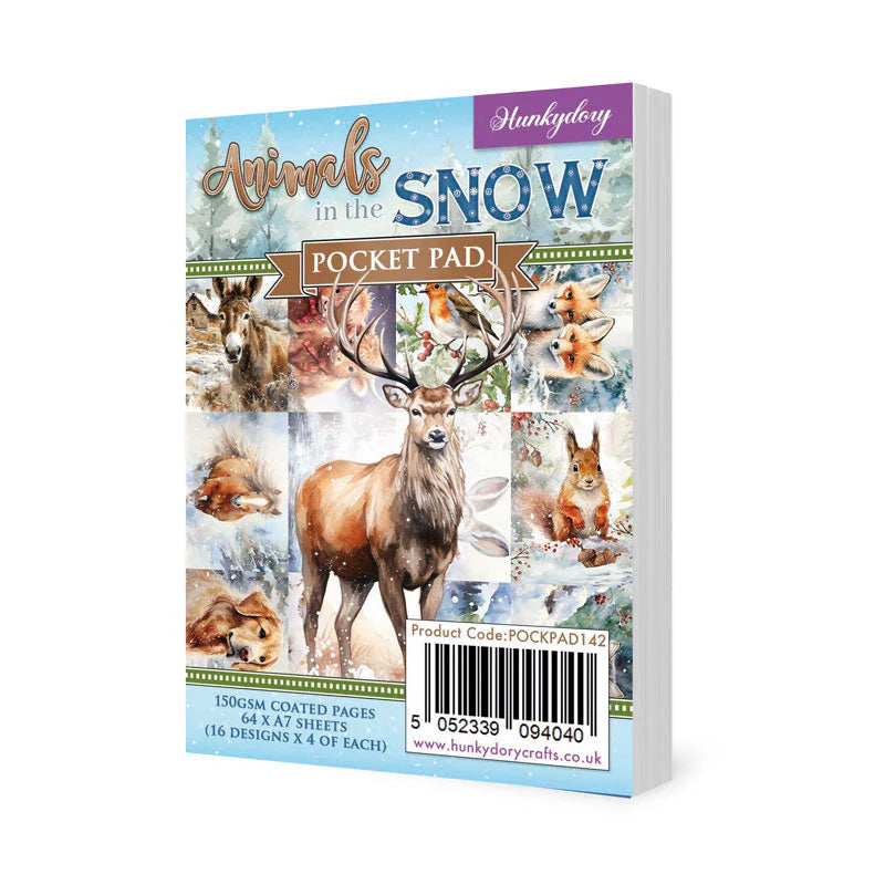 Hunkydory Craft - Animals in the Snow Pocket Pad A7