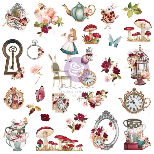 Prima Marketing Ephemera Lost in Wonderland