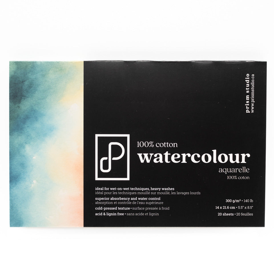 Prism Studio - 100% Watercolor Block 14x21.6 cm