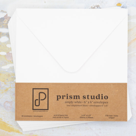 Prism Studio 6"x6" Envelopes 20 Piece