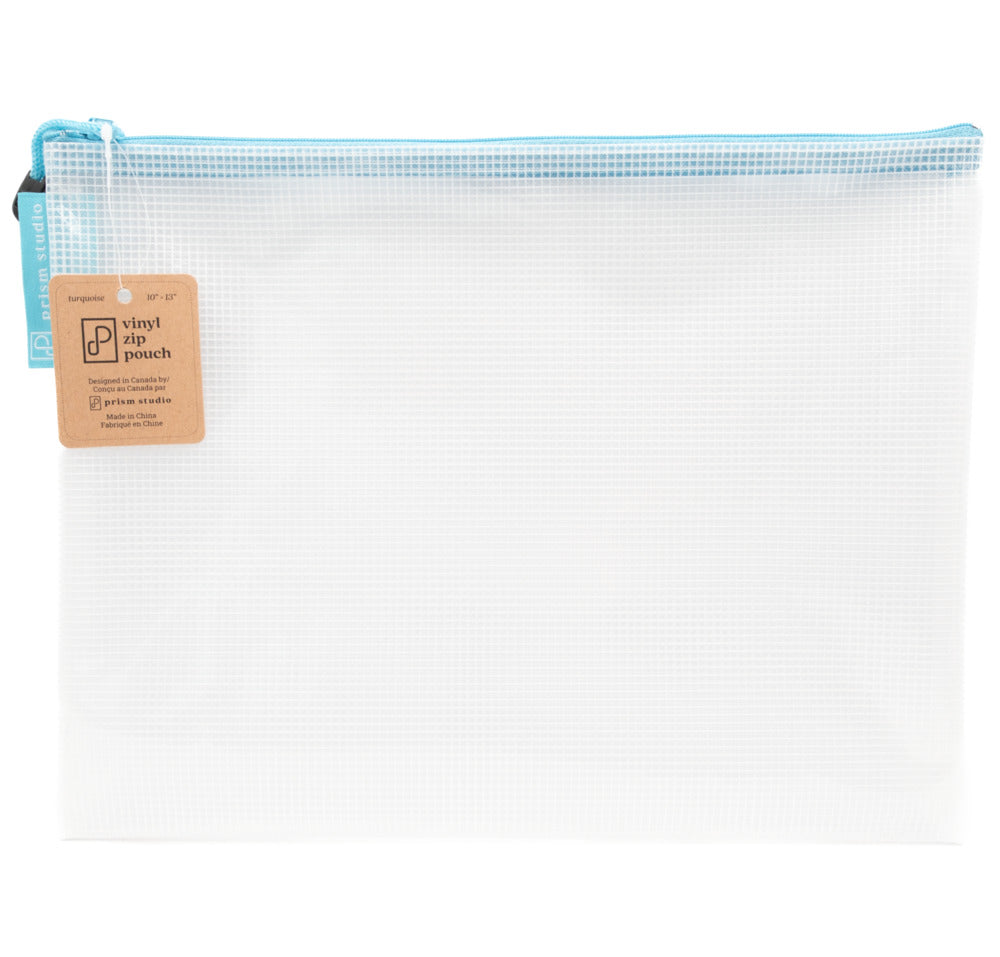 Prism Studio - Vinyl Zip Pouch 10x13" Turquoise