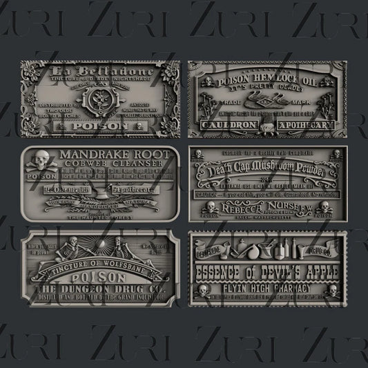 Zuri Mould - Potion Labels