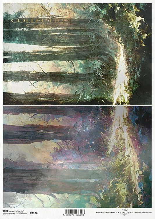 ITD Collections Mysterious Forest A4 Rice Paper