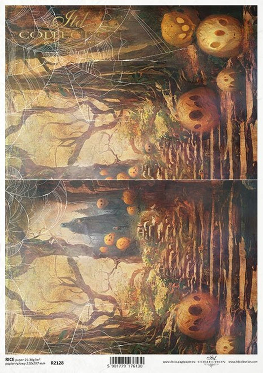 ITD Collections Spooky Forest A4 Rice Paper