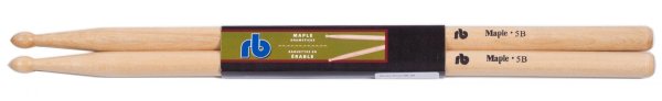 RB Maple Drum Sticks with Wooden Tip RB-5B