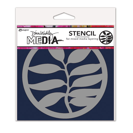 Ranger & Dina Wakley Media - Stencil A Frond Coaster 6"