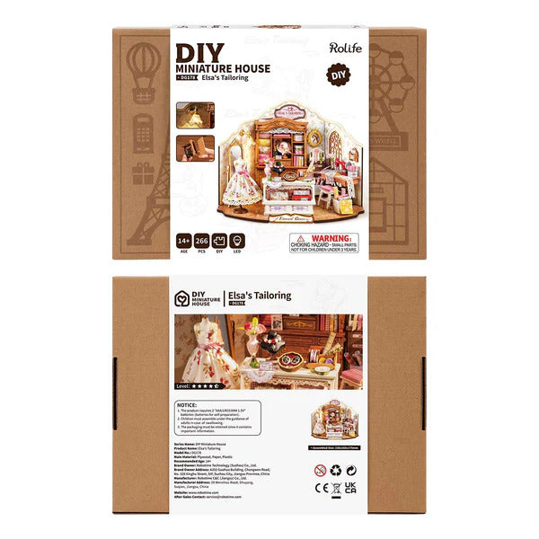 Rolife DIY Miniature House, Elsa's Tailoring