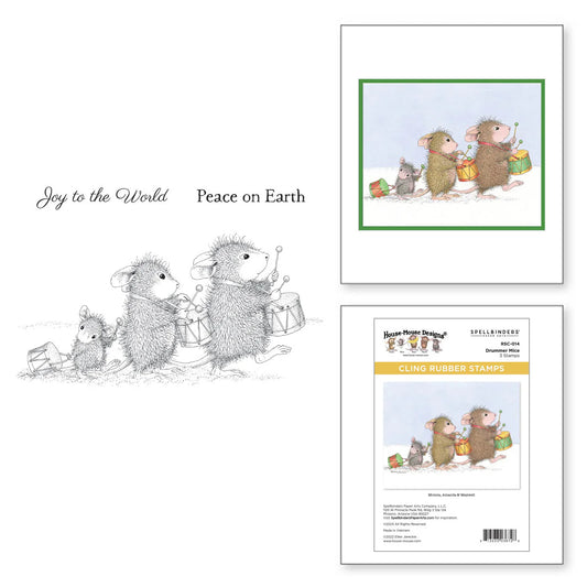 Spellbinders House Mouse Designs  Drummer Mice