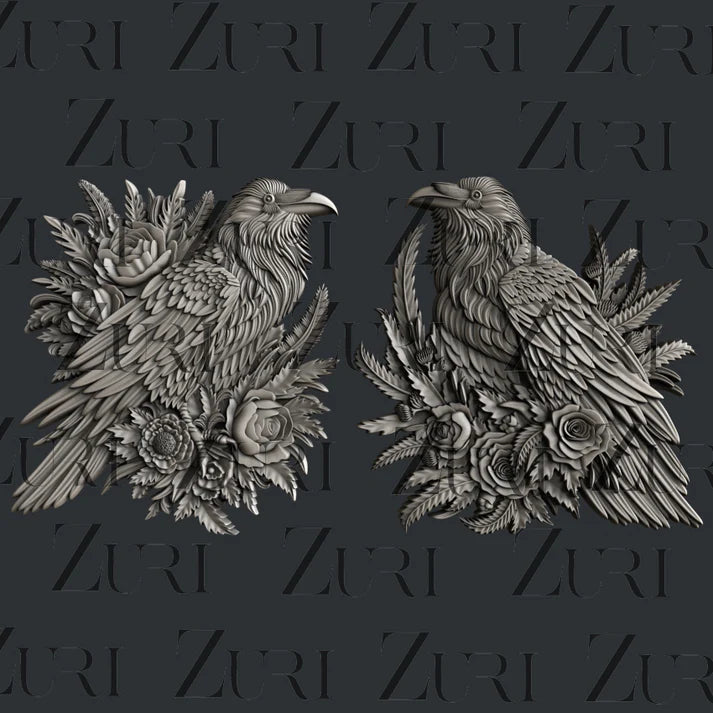 Zuri Raven Garden Silicone Mould