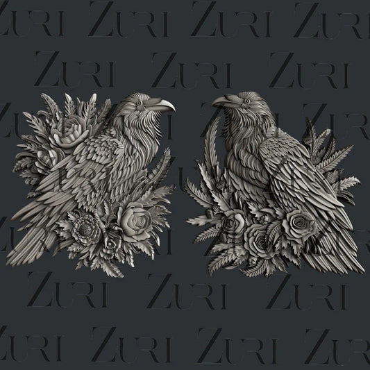 Zuri Raven Garden Silicone Mould