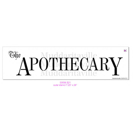 Muddaritaville Studio - Apothecary Sign