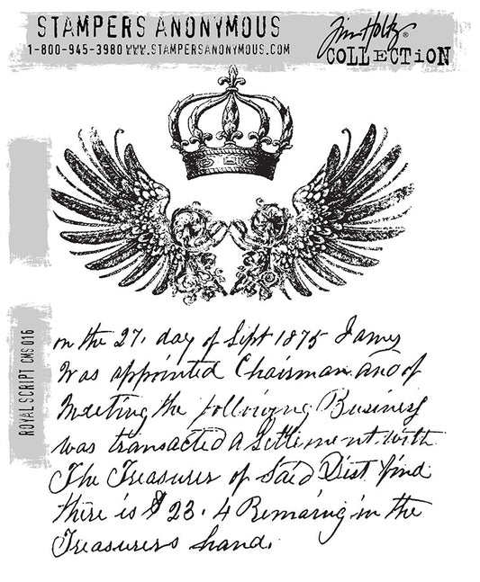 Stampers Anonymous & Tim Holtz - Royal Script