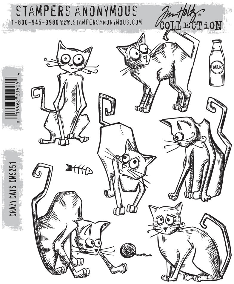 Stampers Anonymous Cling Stamp Crazy Cats