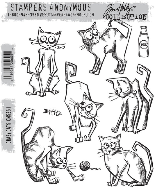 Stampers Anonymous Cling Stamp Crazy Cats