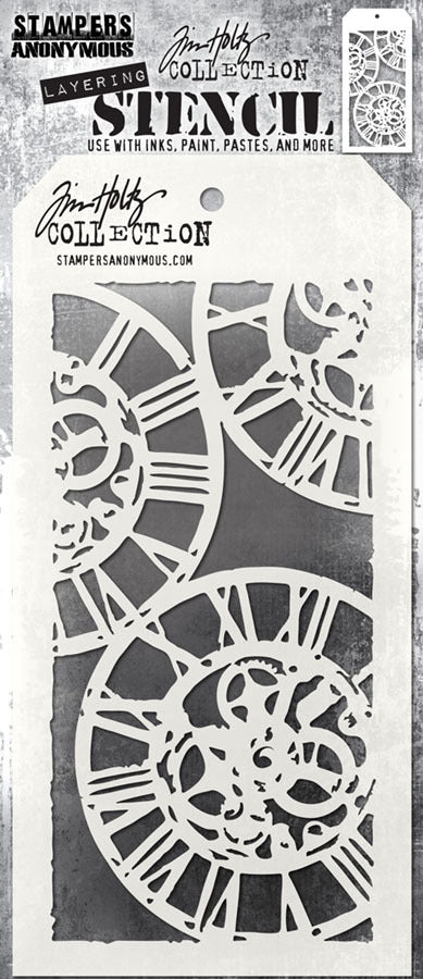 Stampers Anonymous & Tim Holtz : Layering Stencils - Clockwork