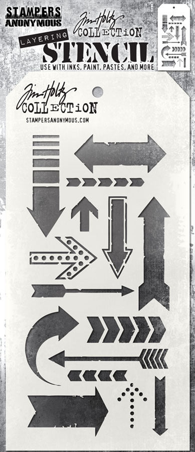 Stampers Anonymous & Tim Holtz : Layering Stencils - Arrows