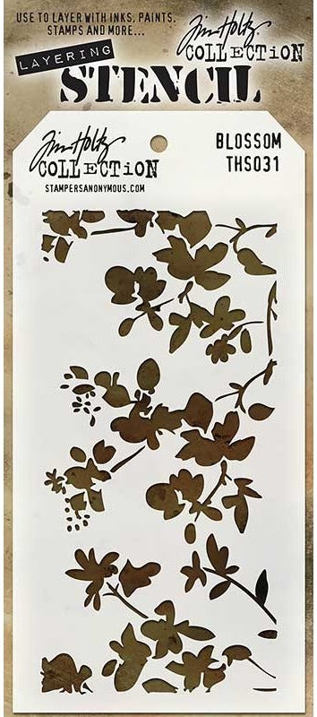 Stampers Anonymous & Tim Holtz : Layering Stencils - Blossom