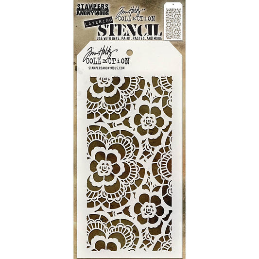 Stampers Anonymous & Tim Holtz : Layering Stencils - Lace