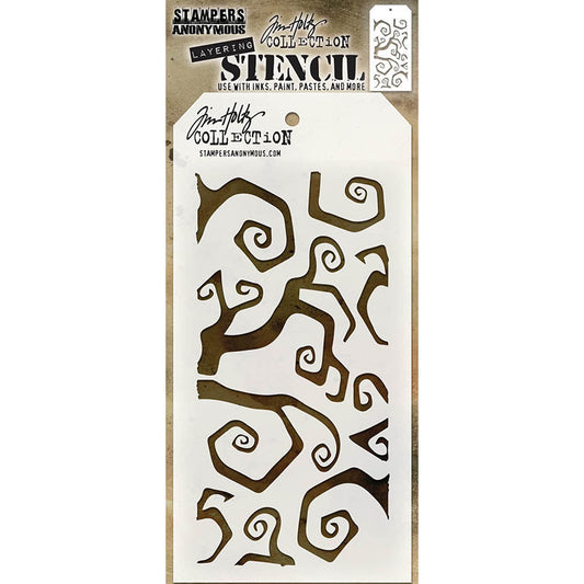 Stampers Anonymous & Tim Holtz : Layering Stencils - Twisted