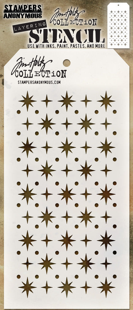 Stampers Anonymous & Tim Holtz : Layering Stencils - Starry