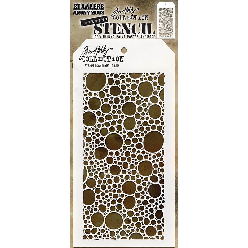Stampers Anonymous Layering Stencil Bubbles