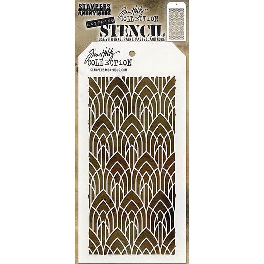 Stampers Anonymous & Tim Holtz : Layering Stencils - Deco Arch