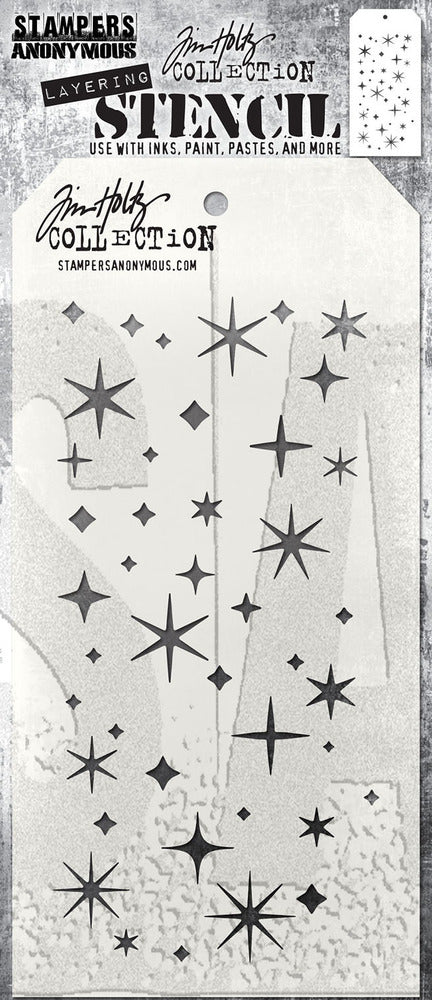Stampers Anonymous & Tim Holtz : Layering Stencils - Twinkle