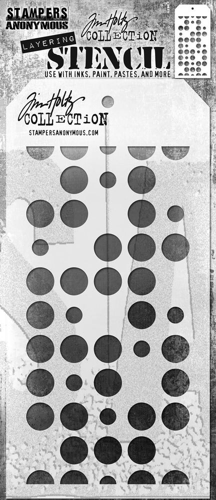 Stampers Anonymous & Tim Holtz : Layering Stencils - Spots