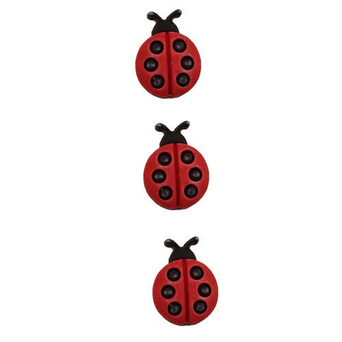 Buttons Galore and More Embellishments - LadyBugs