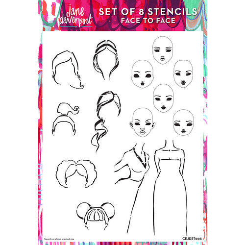 Creative Expressions - Face To Face Stencils