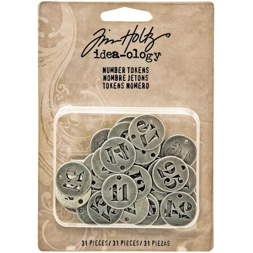 Tim Holtz Ideaology Number Tokens