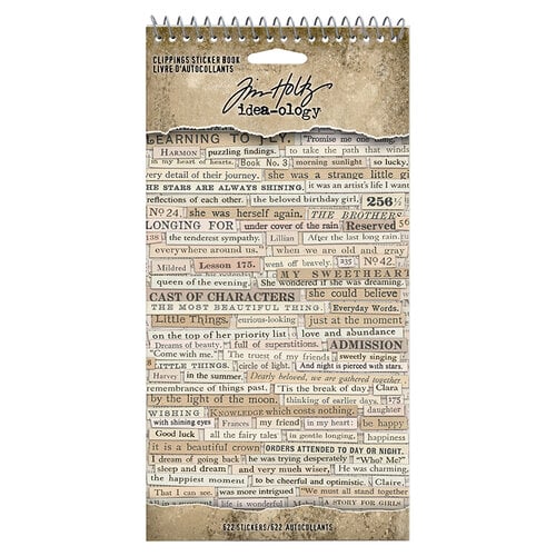 Tim Holtz Idea-ology Clipping Stickers Book