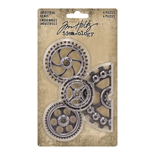 Tim HOltz Idea-ology Industrial Gears 4 Pieces