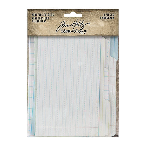 Tim Holtz Idea-ology Mini File Folders 8 pieces