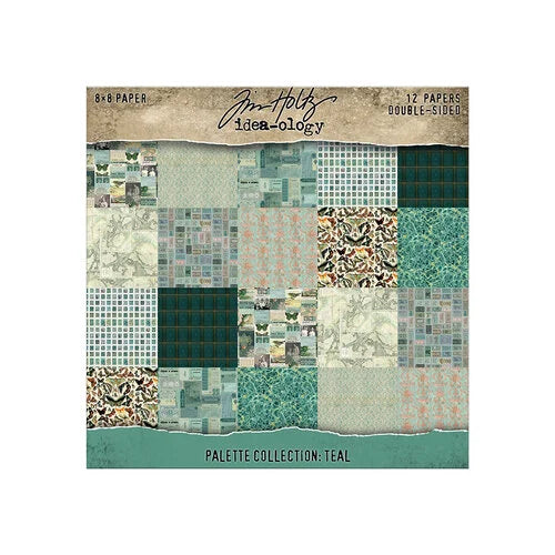 Tim Holtz Idea-Ology Palette Collection Teal 8x8