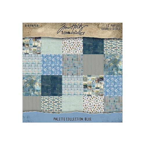 Tim Holtz Idea-Ology Palette Collection Blue 8x8
