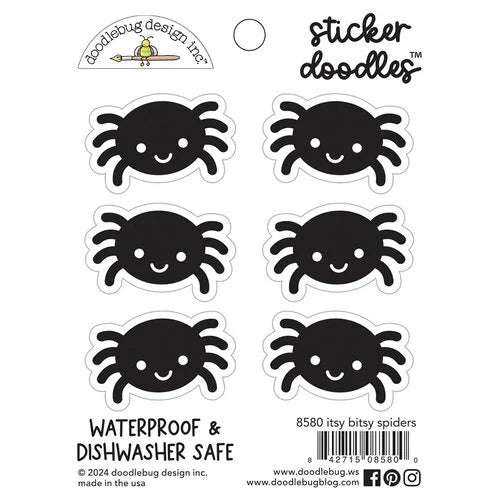 Doodlebug Design - Sticker Doodles : Itsy Bitsy Spiders