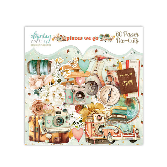 Mintay Papers ~ Places We Go Die Cuts 60 pieces