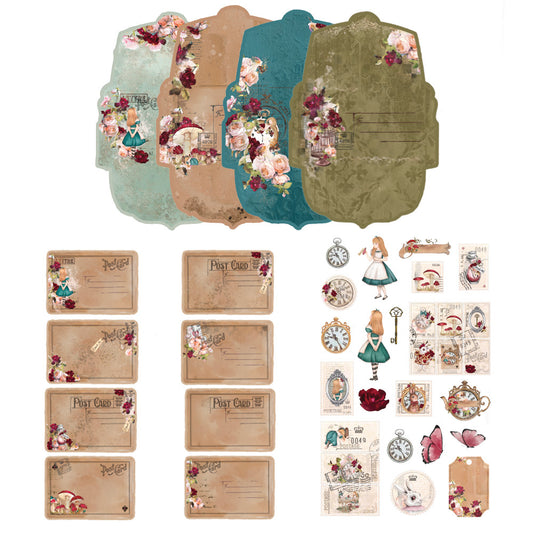 Prima : Lost In Wonderland Collection - Postcard Kit