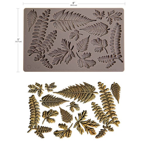 Finnabair Decor Mould Fresh Foliage 5x8"