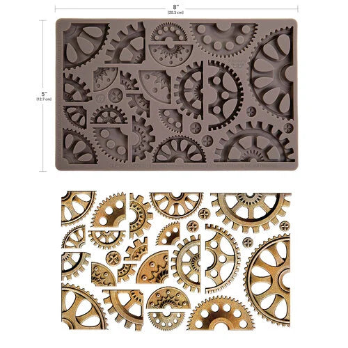 Finnabair Decor Mould Halves and Quarters 5x8"