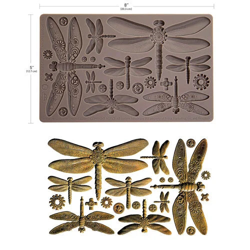 Finnabair Mould Machine Dragonflies 5x8"