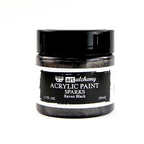 Art Alchemy : Sparks Acrylic Paint - Raven Black
