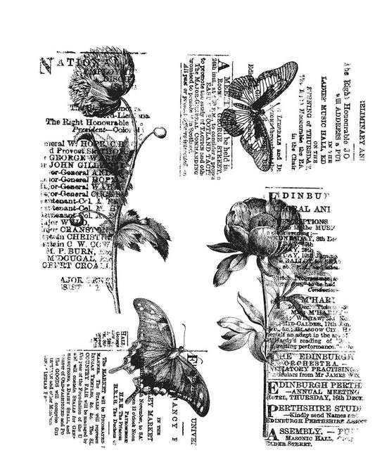 Stampers Anonymous - Tim Holtz : Cling Mounted Rubber Stamps ~ Botanic Collage