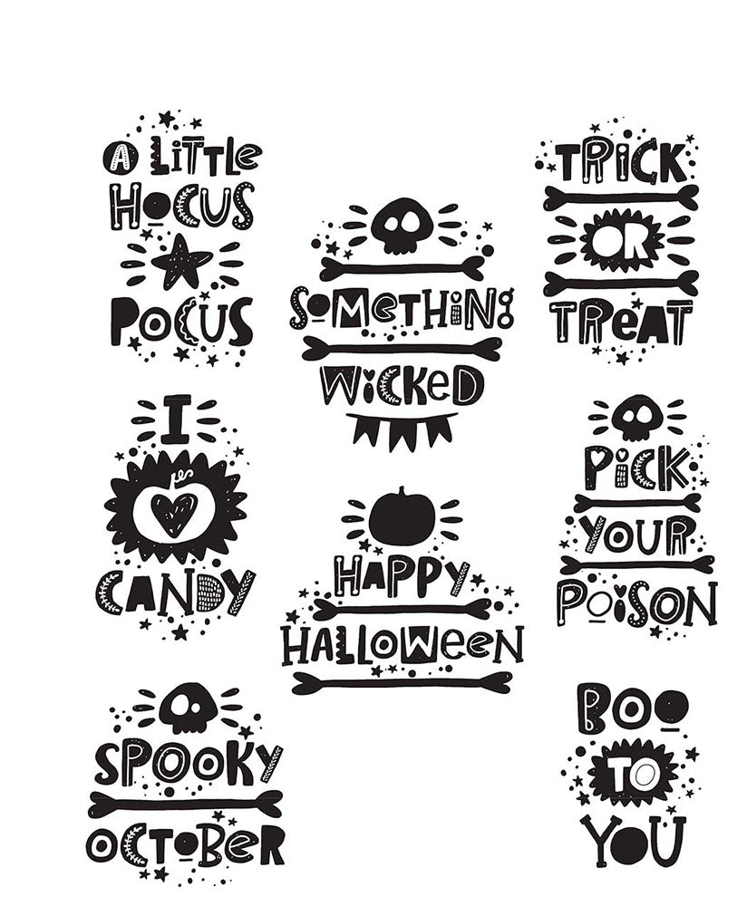 Stampers Anonymous & Tim Holtz : Cling Mounted Rubber Stamp Set - Halloween Whatnots