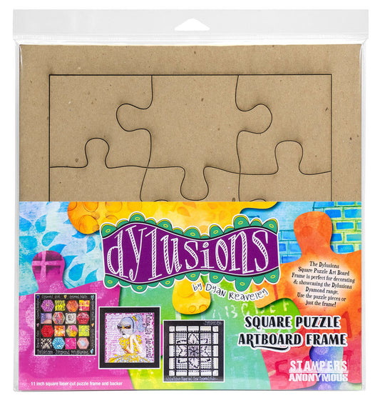 Stampers Anonymous / Dylusions : Square Puzzle Artboard Frame