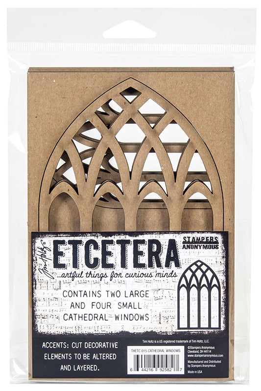 Stampers Anonymous / Tim Holtz - Christmas Etcetera Cathedral Windows