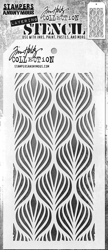 Stampers Anonymous Stencil  Deco Feather